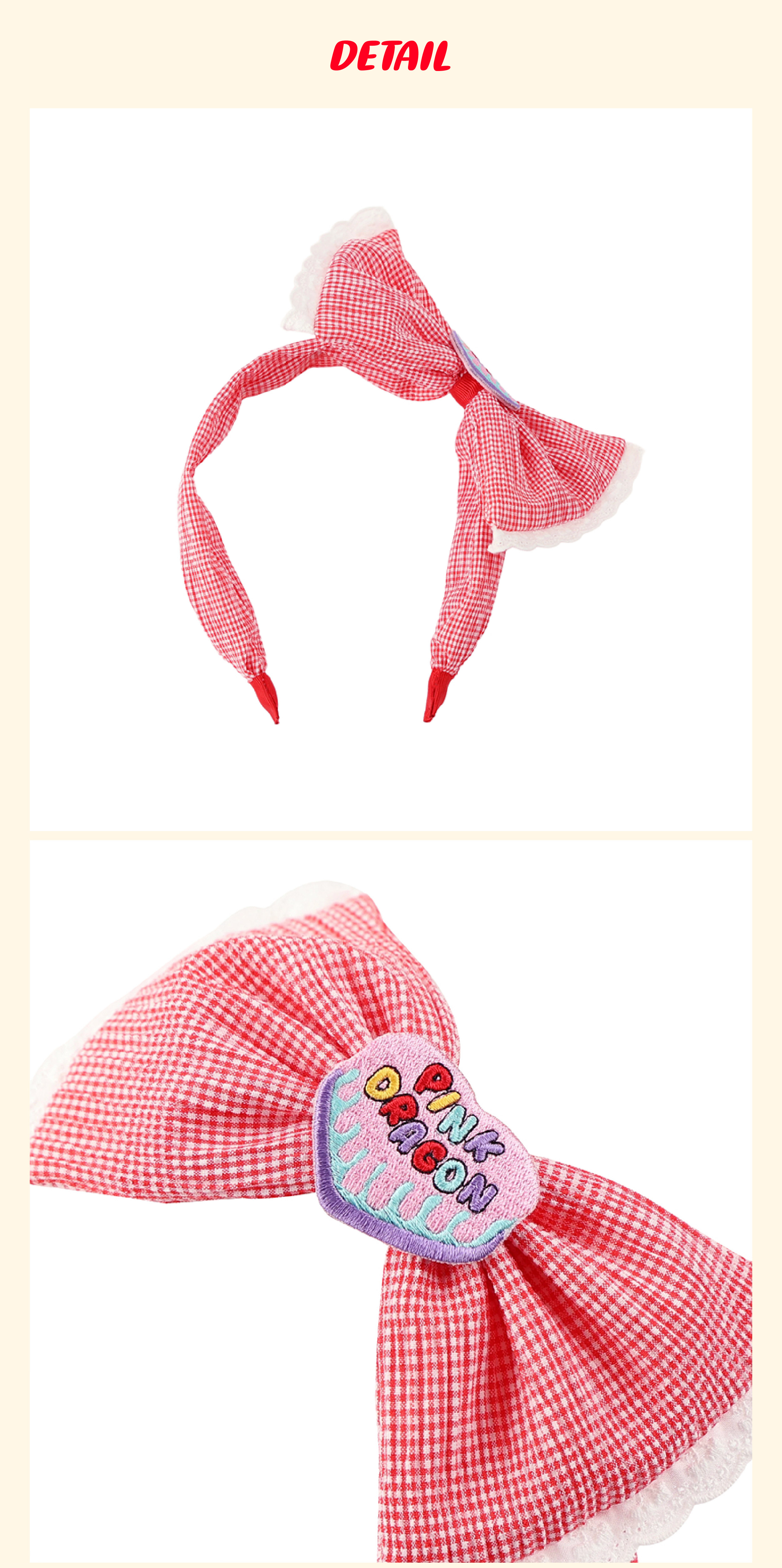 P52DG5031 레드 체크 리본 헤어밴드 5.jpg